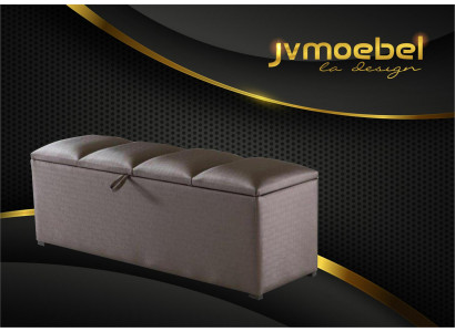 Kist opslagbox luxe slaapkamer kruk textiel voetenbank 100x60x40 nieuw