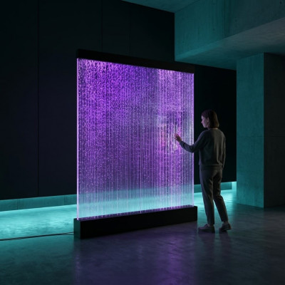 Wandpaneel Scheidingswand Water Wand LED watermuur Deco Design Verlicht