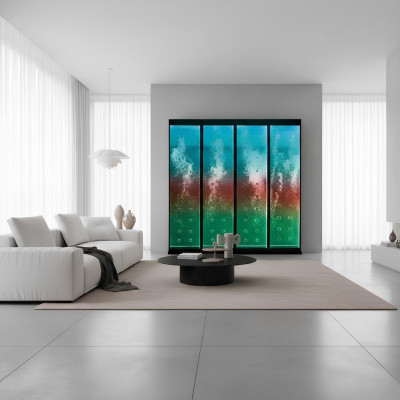 Moderne scheidingswand watervalmuren waterval Watermuur LED