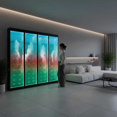 Moderne scheidingswand watervalmuren waterval Watermuur LED