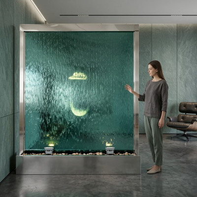Watervalwaterspiegel waterval LED-scheidingswand luxe design