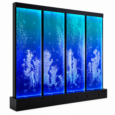 Moderne scheidingswand Water muur Decoratieve LED waterwand Verlichte muur
