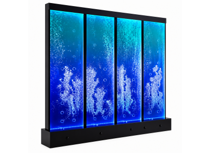 Moderne scheidingswand Water muur Decoratieve LED waterwand Verlichte muur