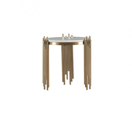 Luxe grijs met gouden elementen Jugendstil woonkamer set 3+2+1
