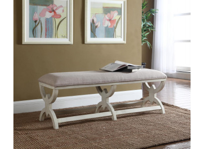 Poef bekleden voetmeubilair wonen zitbanken zit leder beige design ottomaan