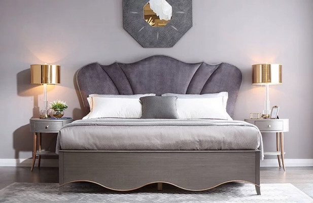 Bedframe Ontwerp Gestoffeerd Bed Bedden Hotel Hotelbed 180x200cm Echt Hout