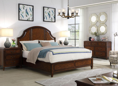 Bed 2x Bedside Table 4 pieces Bedroom Set Design Modern Luxury Classic Furniture