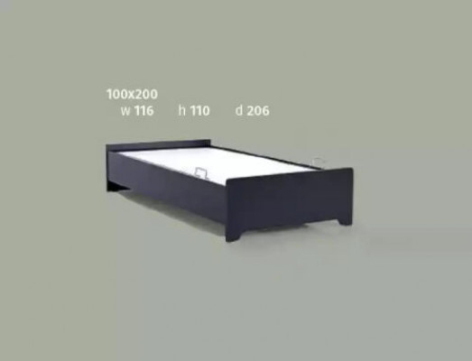 Bed Eenpersoonsbed Bedden Slaapkamer Kinderkamer Bedframe 100x200cm