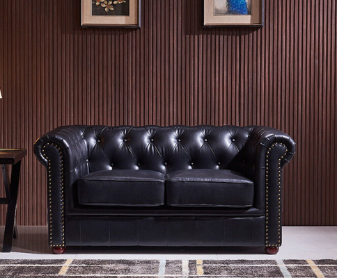Chesterfield bank bank bekleding stof leer decor set bekleding banken