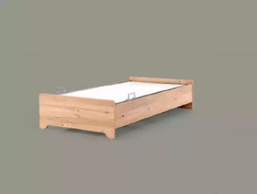 Designerbedden Babybed bruin modern tienerbed Houten meubelen 100x200cm