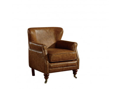 Chesterfield oorfauteuil bruin lederen zitgroep fauteuil bank lederen sofa nieuw