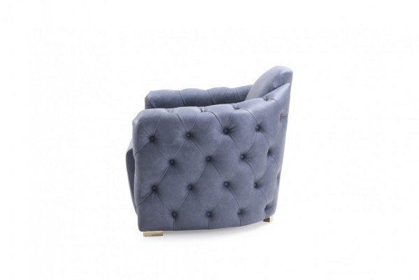 Sessel Bank Bekleding Designer Textiel 1-zits Chesterfield Zitbanken