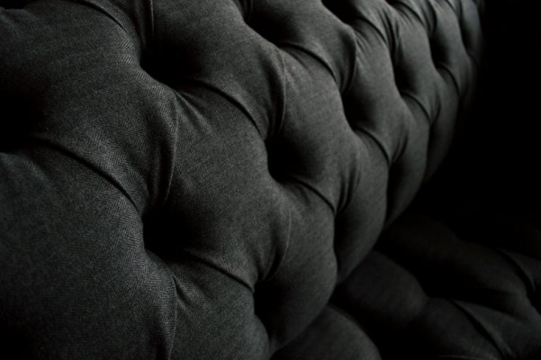 Chesterfield stoffen bank 2-zits luxe bank gestoffeerde banken design stoffen banken