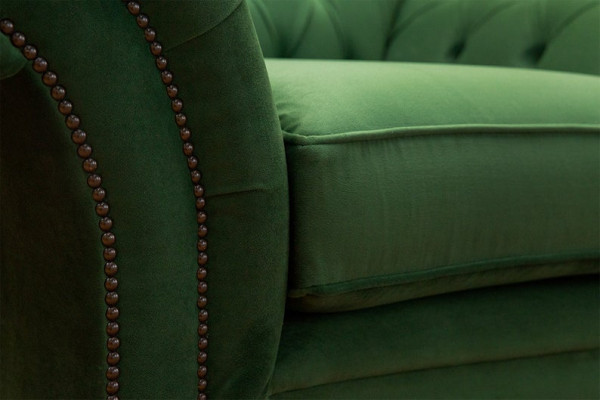 Chesterfield Design Sofa Fauteuil Bank Bekleding Luxe Textiel Banken 1-Zits #102