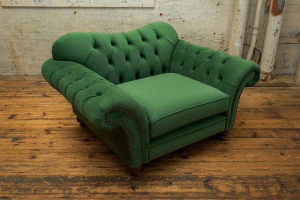 Chesterfield Design Sofa Fauteuil Bank Bekleding Luxe Textiel Banken 1-Zits #102