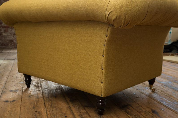 Chesterfield Design Sofa Fauteuil Bankstel Bekleding Luxe Textiel Banken 1 zitter #100