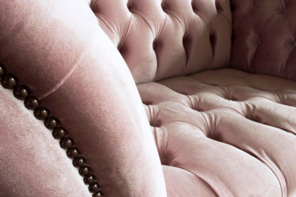 Chesterfield Design Sofa Fauteuil Bankstel Bekleding Luxe Textiel Banken 1-Zits #133