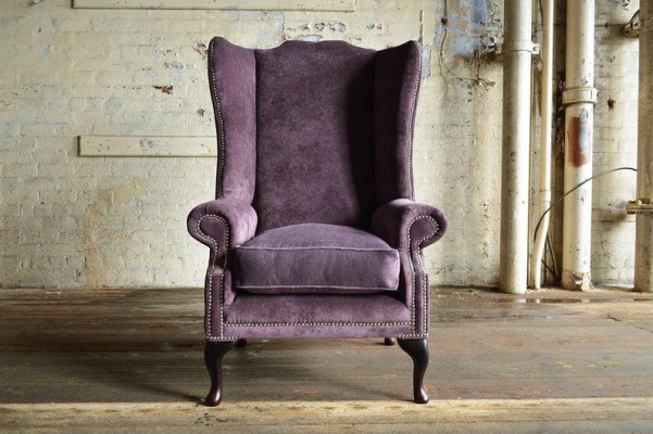 Chesterfield oorfauteuil, fauteuil, 1-zitsbank, sofa, bekleding, banken, leder, textiel, bankstel.
