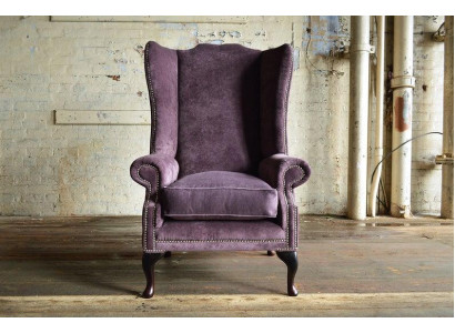 Chesterfield oorfauteuil, fauteuil, 1-zitsbank, sofa, bekleding, banken, leder, textiel, bankstel.