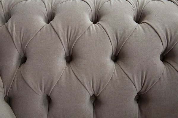 Chesterfield Grote Textil Design Woonkamer Bank Sofa Bekleding 1 Zit Leer #146