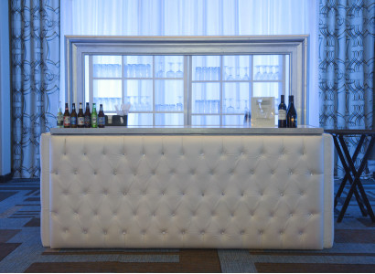 Maatwerk panelen wandbekleding gewatteerde bekleding bar.