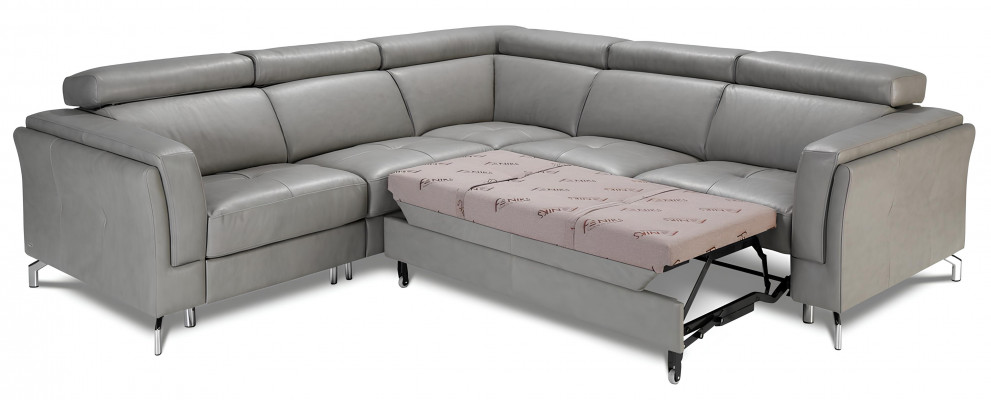 Thuisbioscoopbank Slaapbank Bekleding Banken Hoekopstelling Relax Voetsteunen Leer