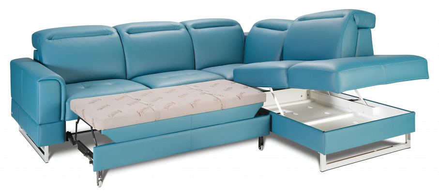 Lederen zitmeubels Designer woonlandschap hoekbank sofa bank L-vorm nieuw.