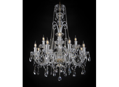 Klassieke plafondkroonluchter lamp verlichting kristal nieuw Boheems armatuur.