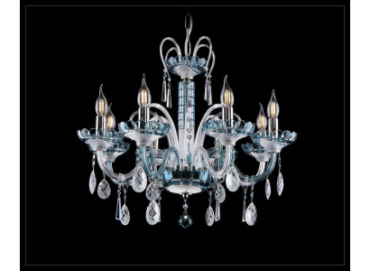 Design kroonluchter Bohemia plafondlamp blauwe kristallen lamp lampen verlichting