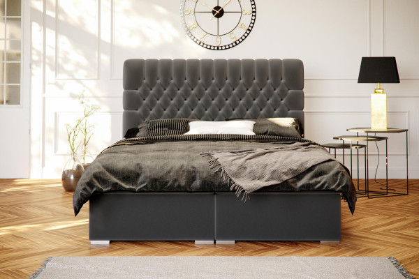 Boxspringbed Hotel Dubbel Chesterfield Luxe Bedden Gevoerd Kader Functie