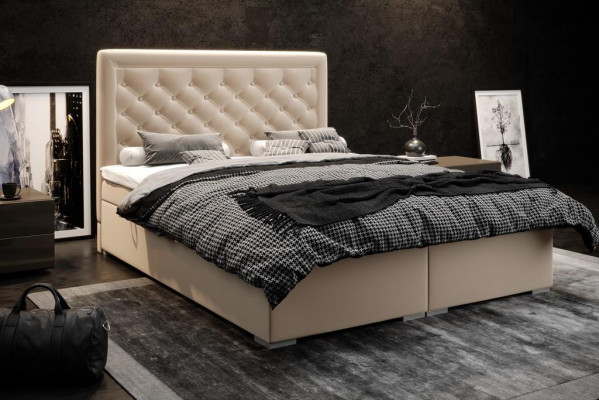 Chesterfield Boxspringbed Hotel Tweepersoons Luxe Bedden Bekleding Kast Functie