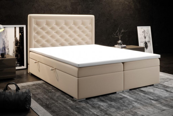 Chesterfield Boxspringbed Hotel Tweepersoons Luxe Bedden Bekleding Kast Functie