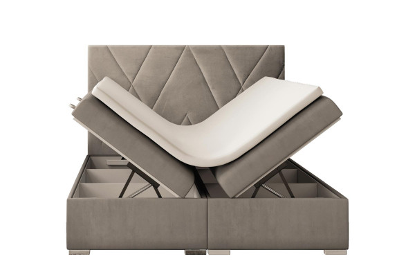 Chesterfield slaapkamer boxspringbed tweepersoonsbedden gestoffeerde kast functie