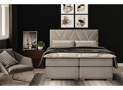 Chesterfield slaapkamer boxspringbed tweepersoonsbedden gestoffeerde kast functie