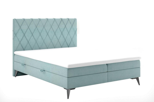 Chesterfield boxspring slaapkamer bed tweepersoonsbedden gestoffeerde kast functie