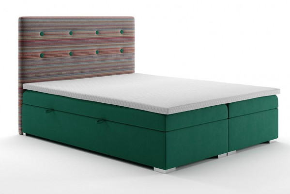 Chesterfield Bed Boxspring Hotel Dubbel Compleet Set Topper Matras Bedden Nieuw
