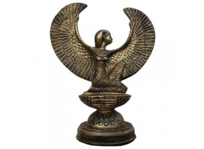 Egypte Beeldhouwwerk Godin Isis Beeldje Standbeeld Beeldjes Standbeelden Antieke Stijl 38cm Nieuw