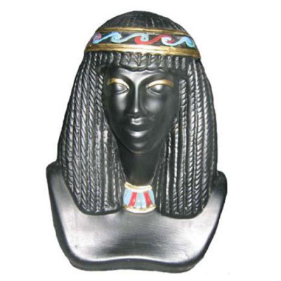 Egypte sculptuur Cleopatra kunststof standbeeld figuren beelden antieke stijl 25cm nieuw