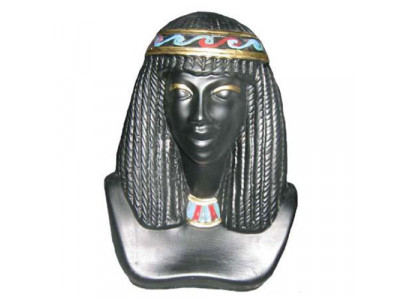 Egypte sculptuur Cleopatra kunststof standbeeld figuren beelden antieke stijl 25cm nieuw