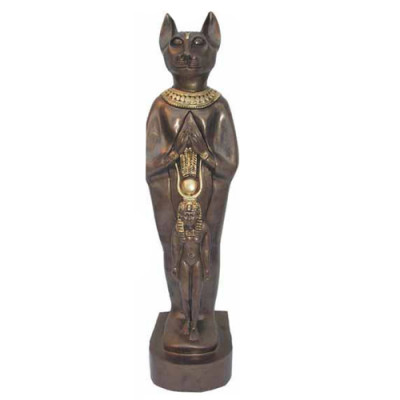 Sculptuur Egypte Godin Katten Bastet Beelden Egyptische Standbeeld Figuren Farao