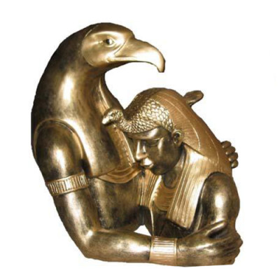 Egypte Sculptuur Ramses II Buste met Adelaar Egyptische Beelden Standbeelden 35 cm