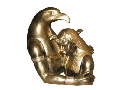 Egypte Sculptuur Ramses II Buste met Adelaar Egyptische Beelden Standbeelden 35 cm