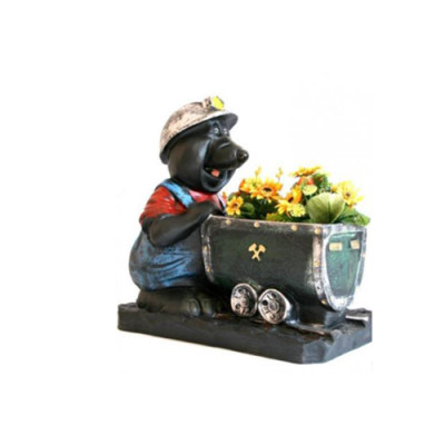 Blumentopf Mol Fart Decoratie Beeld Standbeeld Sculptuur Figur Dekoratie Pot Nieuw