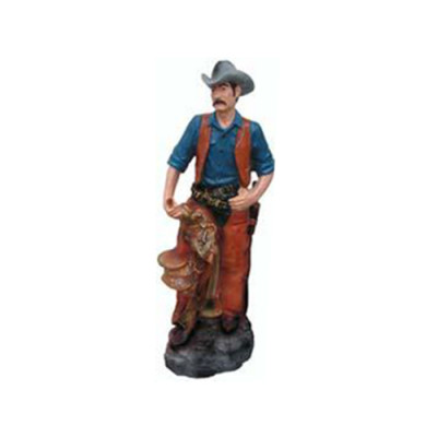 Beeldhouwwerk Houthakker Cowboy Beeld Standbeelden Beeldhouwwerken Handgeschilderde Figuren