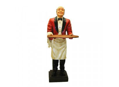 Butler figuur standbeeld figuren beelden sculptuur restaurant hotel 180 cm plank nieuw