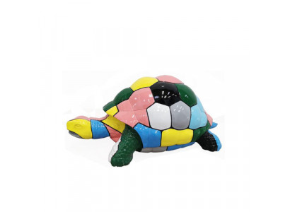 Abstracte Designer Figuur Woonkamer Moderne Beeld Schildpad Veelzijdig Beschilderd 109cm