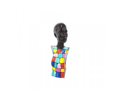 Abstracte sculptuur vrouwenbuste 70s stijl beelden sculpturen figuren woonkamer