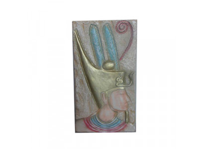 Egypte Wandbeeld Reliëf Deco Valk Decoratie Beelden 90x49cm Beelden O8 Farao