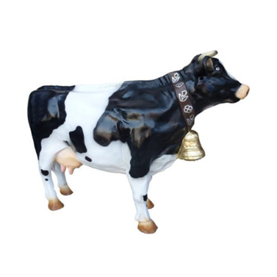 Opstande Rund Decoratie Boerderij Decor Tuin Koeien Beeld Koe 75cm XXL Nieuw