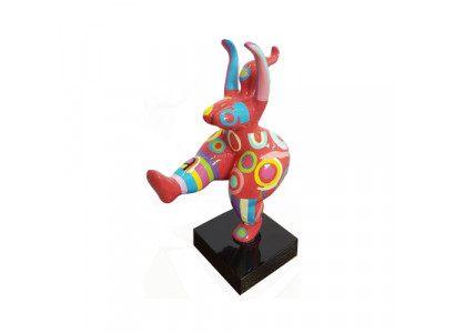 Abstracte Designer Kunst Schattige Figuren Beeld Kleurrijk Geschilderde Sculpturen Beelden